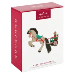 Hallmark A Pony For Christmas 2023 Ornament 11 Hallmark A Pony For Christmas 2023 Ornament -Outlet Gift Echoes Store Teddy Bear in Horse Chariot Keepsake Ornament 1799QXR8039 04