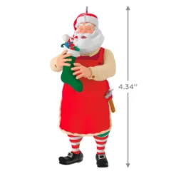 Hallmark Toymaker Santa Surprise Mystery Ornament -Outlet Gift Echoes Store Toymaker Santa Holding Stocking Keepsake Ornament 1999QGO2967 04