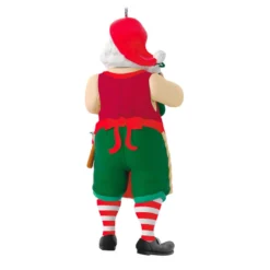 Hallmark Toymaker Santa Surprise Mystery Ornament -Outlet Gift Echoes Store Toymaker Santa Holding Stocking Keepsake Ornament 1999QGO2967 08