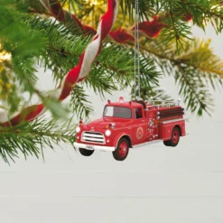 Hallmark Fire Brigade 1956 Dodge Fire Engine 2023 Ornament With Light -Outlet Gift Echoes Store Vintage Fire Truck Keepsake Ornament 2799QXR8167 02