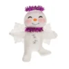 Hallmark Snow Angel Ornament -Outlet Gift Echoes Store White and Pink Glittery Snow Angel Keepsake Ornament 1399QGO2749 01