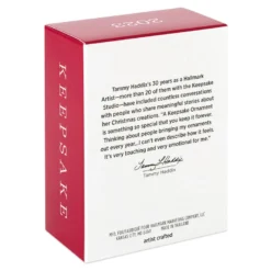 Hallmark Snow Angel Ornament -Outlet Gift Echoes Store White and Pink Glittery Snow Angel Keepsake Ornament 1399QGO2749 05