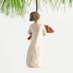 Willow Tree Girl With Tulip Bouquet 2023 Ornament, 4" -Outlet Gift Echoes Store Willow Tree Girl With Tulip Bouquet Ornament 28211 02