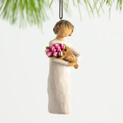 Willow Tree Girl With Tulip Bouquet 2023 Ornament, 4" -Outlet Gift Echoes Store Willow Tree Girl With Tulip Bouquet Ornament 28211 03