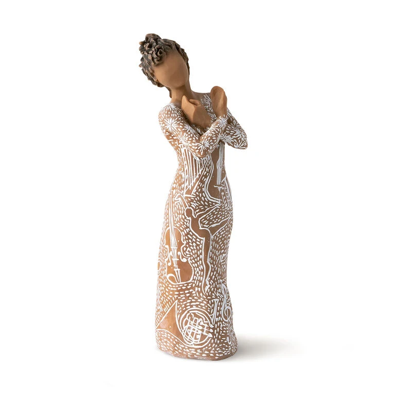 Willow Tree Music Speaks Woman Figurine, 7" 3 Willow Tree Music Speaks Woman Figurine, 7"