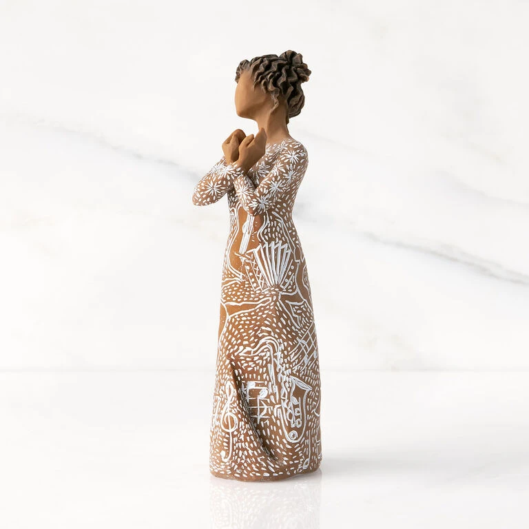 Willow Tree Music Speaks Woman Figurine, 7" 5 Willow Tree Music Speaks Woman Figurine, 7" - Image 3